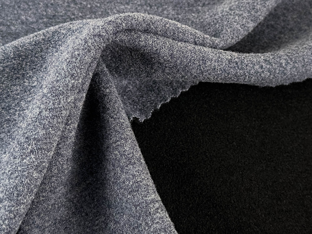 400gsm 19.5%Viscose 17.5%Acrylic 2%Silk 12%Spandex Elastane 49%Polyester Brushed Double Knit Fabric