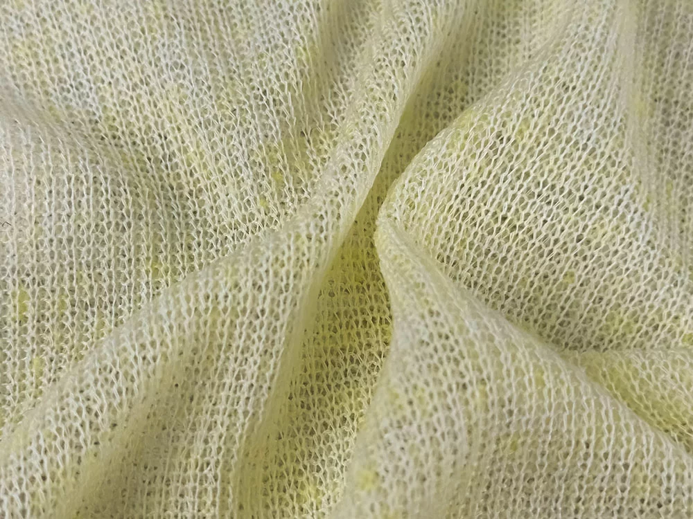 140gsm 5%Linen 95%Polyester Rib Knit Fabric