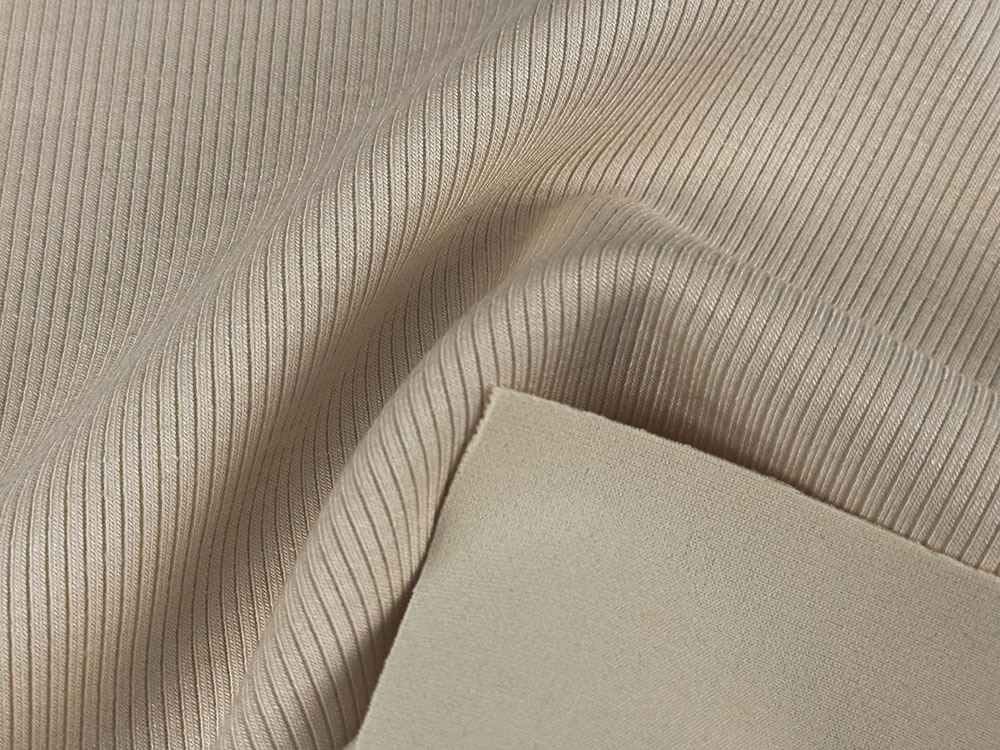 400gsm 5%Wool 31%Modal 58%Polyester 6%Spandex Elastane Rib Knit Fabric